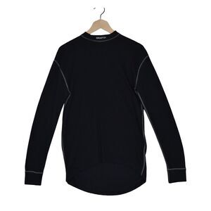 Craft L1 Ventilation Base Layer Top Black Wool Blend Tech Performance Fits  M-L